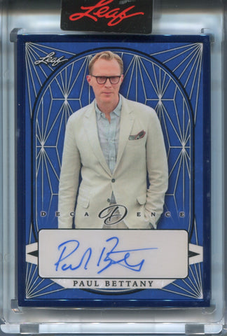 2023 Paul Bettany Leaf Decadence BLUE METAL FRAMED AUTO 3/4 AUTOGRAPH #BA-PB1 Vision The Avengers