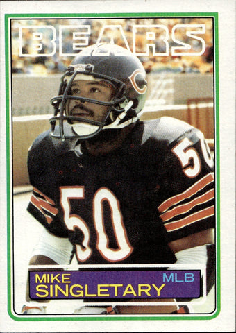 1983 Mike Singletary Topps Chicago Bears #38 BV$25