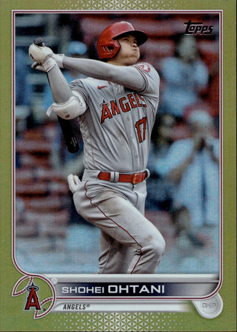 2022 Shohei Ohtani Topps Series 1 GOLD FOIL #1 Anaheim Angels 2