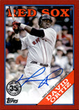 2023 David Ortiz Topps RED BORDER 1988 DESIGN AUTO 13/25 AUTOGRAPH #88BA-DO Boston Red Sox HOF