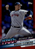 2020 Roger Clemens Topps Chrome DECADE'S BEST RED REFRACTOR 07/10 #DBC-64 Boston Red Sox