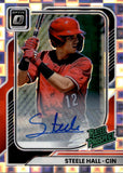 2026 Steele Hall Donruss Optic PANDORA RATED PROSPECT AUTO 06/25 AUTOGRAPH #150 Cincinnati Reds