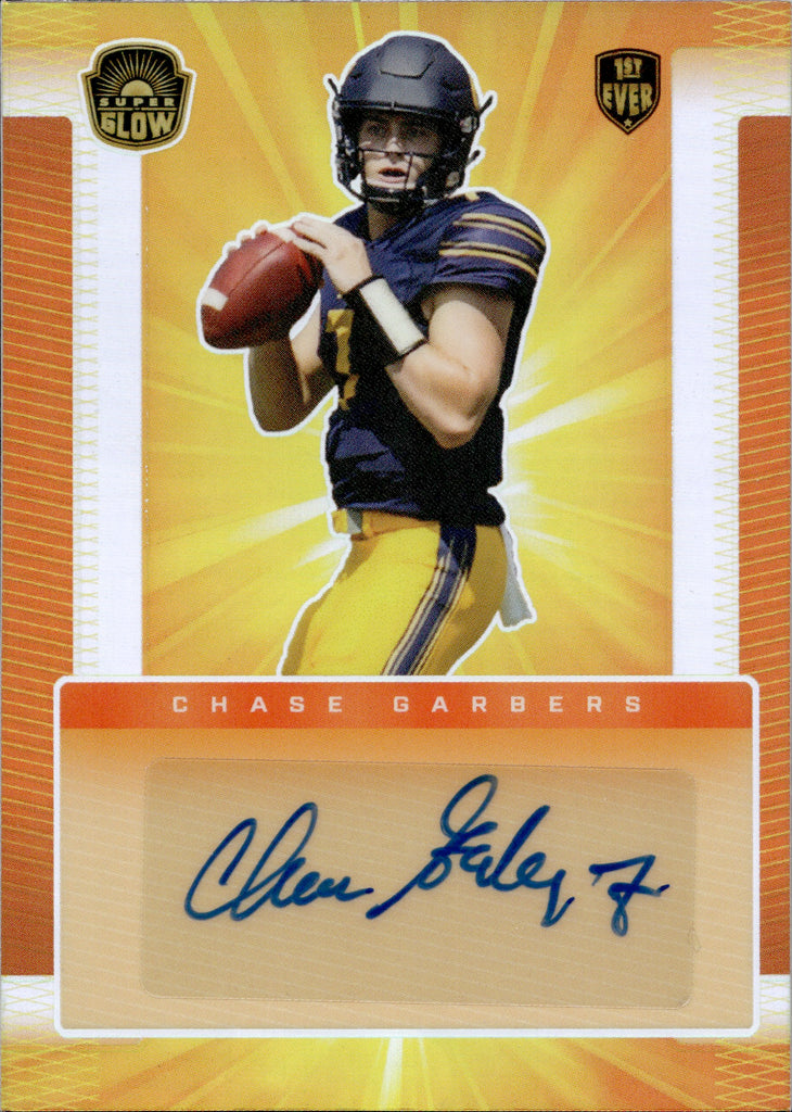 2021 Chase Garbers Super Glow Sports Inaugural Edition ROOKIE ORANGE A