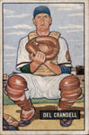 1951 Del Crandell Bowman #20 Boston Braves BV $25