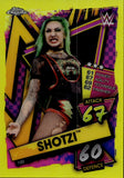 2021 Shotzi Topps Chrome Slam Attax YELLOW REFRACTOR 46/99 #100 NXT