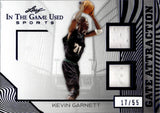 2025 Kevin Garnett Leaf In the Game Used BLUE FOIL GATE ATTRACTION DUAL JERSEY 17/55 RELIC #GA-18 Minnesota Timberwolves HOF