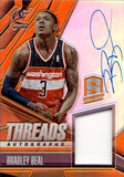 2013-14 Bradley Beal Panini Spectra ORANGE THREADS JERSEY AUTO JERSEY NUMBER 03/15 AUTOGRAPH RELIC #5 Washington Wizards