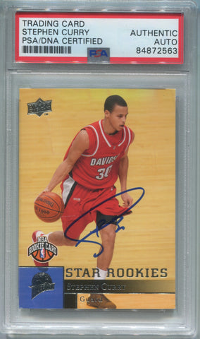 2009-10 Stephen Curry Upper Deck PSA/DNA AUTHENTIC AUTO AUTOGRAPH STAR ROOKIE RC #234 Golden State Warriors 2563