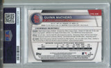 2025 Quinn Mathews Bowman Chrome 1ST BOWMAN HTA CHOICE REFRACTOR AUTO 017/150 AUTOGRAPH PSA 9 #CPA-QM St. Louis Cardinals 0724