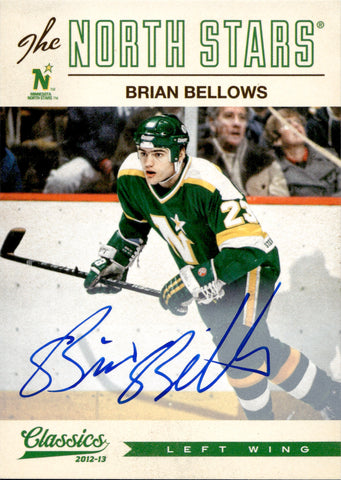 2012-13 Brian Bellows Panini Classics Signatures AUTO AUTOGRAPH #110 Minnesota North Stars 1