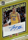 2022-23 Juan Toscano-Anderson Donruss Optic GOLD DOMINATORS AUTO 06/10 AUTOGRAPH #DS-JTA Los Angeles Lakers