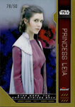 2023 Princess Leia Topps Finest Star Wars GOLD REFRACTOR 28/50 #FN-28