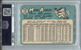 1965 Hank Aaron Topps PSA 3 #170 Milwaukee Braves HOF 4443