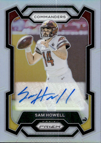 2023 Sam Howell Panini Prizm AUTO AUTOGRAPH #300 Washington Commanders
