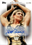 2017 Beth Phoenix Topps WWE Women's Division ROSTER AUTO 11/99 AUTOGRAPH #R-44 WWE HOF