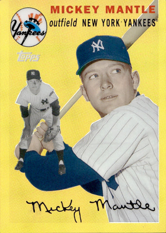 2008 Mickey Mantle Topps Factory Set GOLD REFRACTOR #MMR-54 New York Yankees HOF