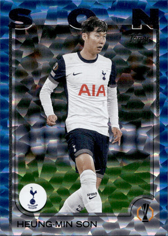 2024-25 Heung-Min Son Topps UEFA Club Competitions ICY BLUE 18/75 #58 Tottenham Hotspur