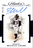 2019 Bradley Chubb Panini Flawless BLUE FOIL AUTO 09/10 AUTOGRAPH #FS-BC Denver Broncos