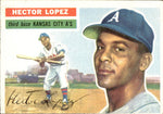 1956 Hector Lopez Topps ROOKIE RC #16 Kansas City Athletics BV $20