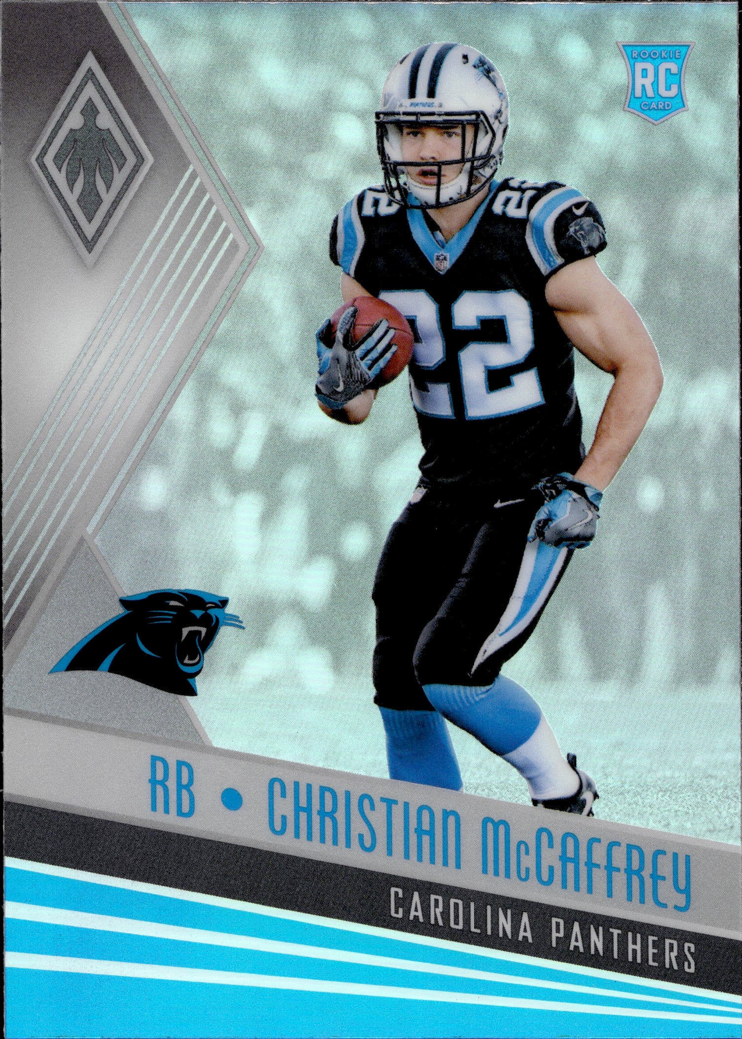 Christian Mccaffrey Autographed Signed Carolina Panthers Silver