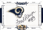 2008 Fred Dryer Panini National Treasures SIGNATURE PATCHES AUTO 13/26 AUTOGRAPH #98 Los Angeles Rams