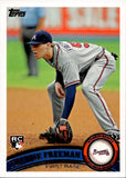 2011 Freddie Freeman Topps ROOKIE RC #145 Atlanta Braves 4