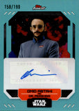 2023 Omid Abtahi as Dr. Pershing Topps Finest Star Wars AQUA REFRACTOR AUTO 158/199 AUTOGRAPH #FA-OA