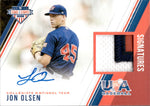 2018 Jon Olsen Panini Stars & Stripes PATCH AUTO 05/25 AUTOGRAPH RELIC #12 Minnesota Twins