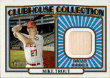 2021 Mike Trout Topps Heritage CLUBHOUSE COLLECTION BAT RELIC #CCR-MT Anaheim Angels