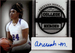 2024 Aneesah Morrow Leaf Sports Heroes RED COLLEGE HEROES AUTO 14/15 AUTOGRAPH #CH-AM1 Conneticut Sun