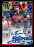 2024 Blake Rutherford Topps Series 2 ROOKIE 1989 DESIGN BLACK AUTO 137/199 AUTOGRAPH RC #89BA-RUT Washington Nationals