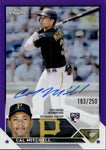 2023 Cal Mitchell Topps Chrome ROOKIE PURPLE REFRACTOR AUTO 163/250 AUTOGRAPH RC #RA-CMI Pittsburgh Pirates