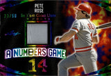2024 Pete Rose Leaf In The Game Used RAINBOW FOIL A NUMBERS GAME JERSEY 23/50 RELIC #ANG-42 Cincinnati Reds