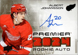 2024-25 Albert Johansson Upper Deck Premier ROOKIE JERSEY AUTO 79/99 Detroit Red Wings #PRA-AJ