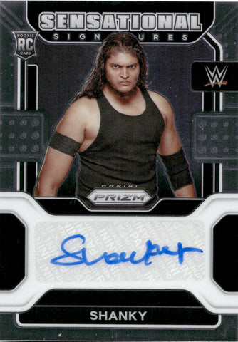 2022 Shanky Panini Prizm WWE ROOKIE SENSATIONAL SIGNATURES AUTO AUTOGRAPH RC #SS-SHK Friday Night Smackdown 2