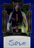 2024 Solo Sikoa Panini Select WWE BLUE PRIZM AUTO 26/49 AUTOGRAPH #SG-SLS Friday Night Smackdown