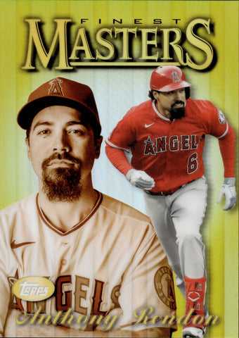 2021 Anthony Rendon Topps Finest 1997 FINEST MASTERS GOLD REFRACTOR 15/50 #97FM-AR Anaheim Angels