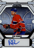 2025 Rob Ramage Leaf Metal Legends Hockey WHITE AUTO 1/1 ONE OF ONE AUTOGRAPH #BA-RR1 Montreal Canadiens