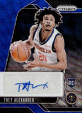 2024-25 Trey Alexander Panini Prizm BLUE WAVE ROOKIE AUTO Denver Nuggets #RSI-TRA