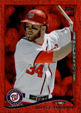 2014 Bryce Harper Topps RUDY RED FOIL #100 Washington Nationals