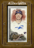 2022 Tylor Megill Topps Allen & Ginter MINI FRAMED ROOKIE AUTO AUTOGRAPH RC #MA-TM New York Mets