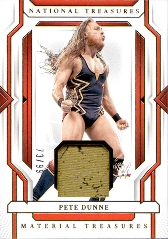 2024 Pete Dunn Panini National Treasures SHIRT 73/99 RELIC #MT-PDN Monday Night Raw