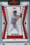2025 Tino Martinez Leaf Spectacular RUBY RED FOIL 2/2 #92 New York Yankees