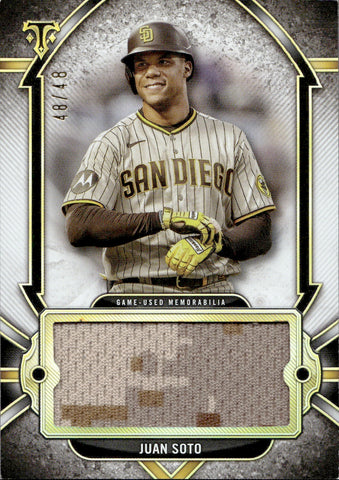 2024 Juan Soto Topps Triple Threads JUMBO JERSEY 48/48 RELIC #SJR-JS San Diego Padres