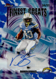 2025 Darren Sproles Topps Finest BLUE REFRACTOR FINEST GREATS AUTO 84/99 AUTOGRAPH #FGA-BS San Diego Chargers