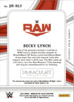 2023 Becky Lynch Panini Immaculate JUMBO RING CANVAS 65/99 RELIC #JR-BLY Monday Night Raw
