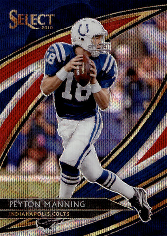 2019 Peyton Manning Panini Select FIELD LEVEL TRI-COLOR 89/99 #291 Indianapolis Colts