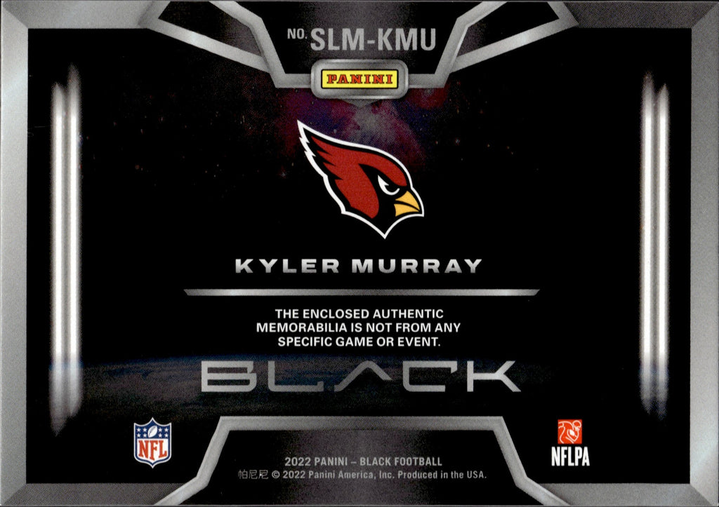 2022 Kyler Murray Panini Black STARLIGHT MATERIALS JERSEY 38/99 RELIC