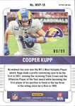 2022 Cooper Kupp Panini Contenders Optic BLUE MVP CONTENDERS 89/99 #MVP-18 Los Angeles Rams