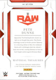 2024 Pete Dunn Panini National Treasures SHIRT 73/99 RELIC #MT-PDN Monday Night Raw